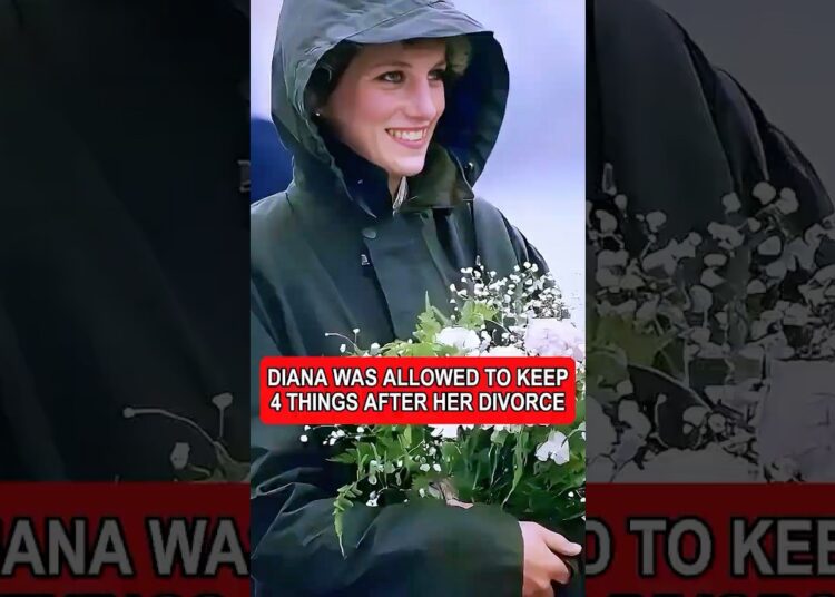 Princess Diana was allowed to keep 4 things after her divorce #royal#shorts