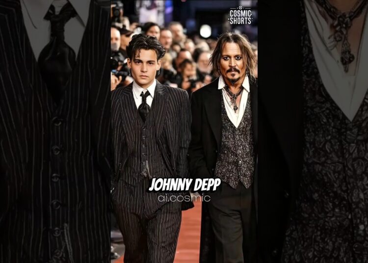 Then & Now: Iconic Stars Shine on the Red Carpet Through the Year #johnnydepp #leonardodicaprio