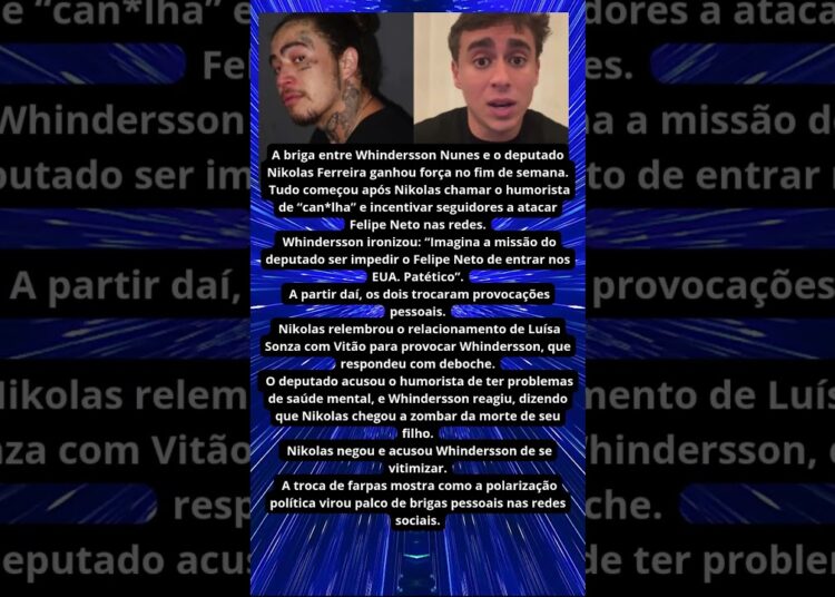 WHINDERSSON  E NIKOLAS  TROCAM ACUSAÇÕES E OFENSAS NAS REDES