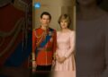 Timeless Royalty Diana in Pastel Pink Silk, Charles in Red Ceremonial Uniform with Medals #shorts