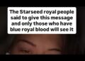 For my royal bloodline people #message #royaly