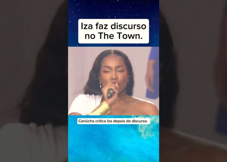 Iza faz discurso no The Town. #noticias #fofocas