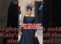 Meghan tries to outdo Kate’s black off-the-shoulder dress #meghan #kate #royal