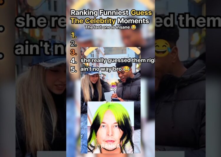 Ranking Top 5 Funniest Guess The Celebrity Moments