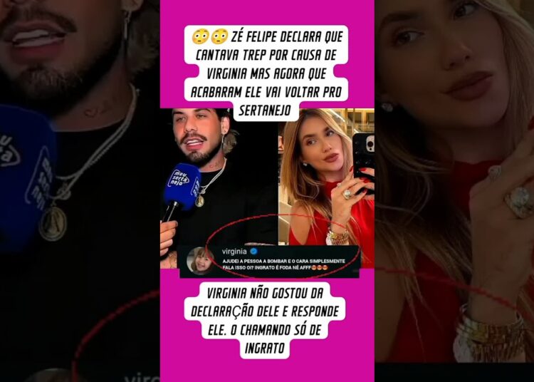 😲😲ZE FELIPE DECLARA QUE CANTAVA TREP POR CAUSA DE VIRGÍNIA #fofoca #noticias