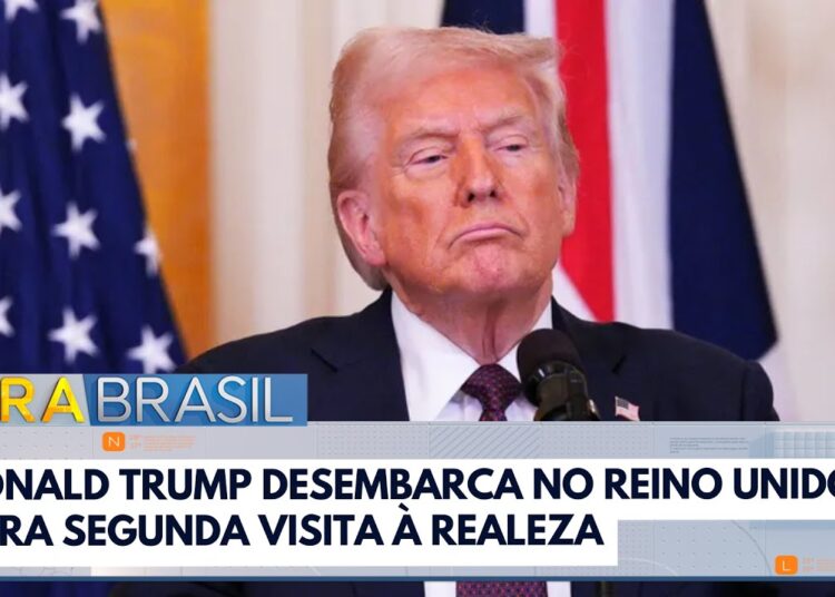 Donald Trump desembarca no Reino Unido para segunda visita à realeza | Bora Brasil
