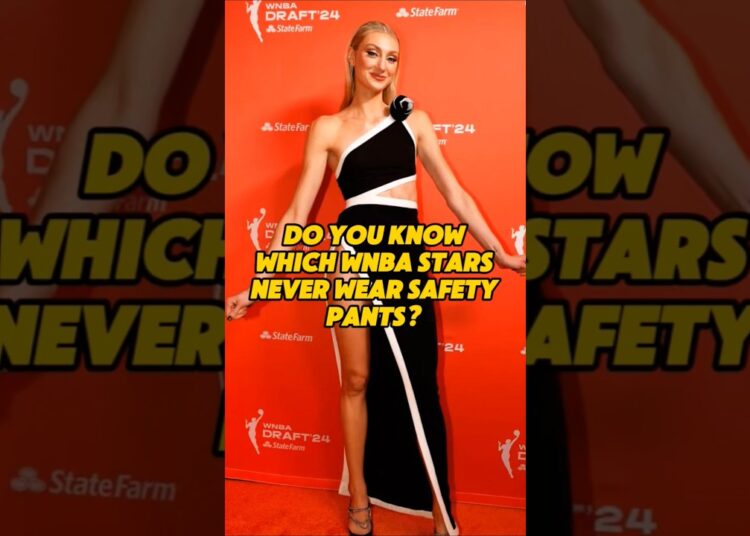 Do you know which WNBA stars never wear safety pants?#shorts#wnba#basketball#dijonai#sophie#cameron