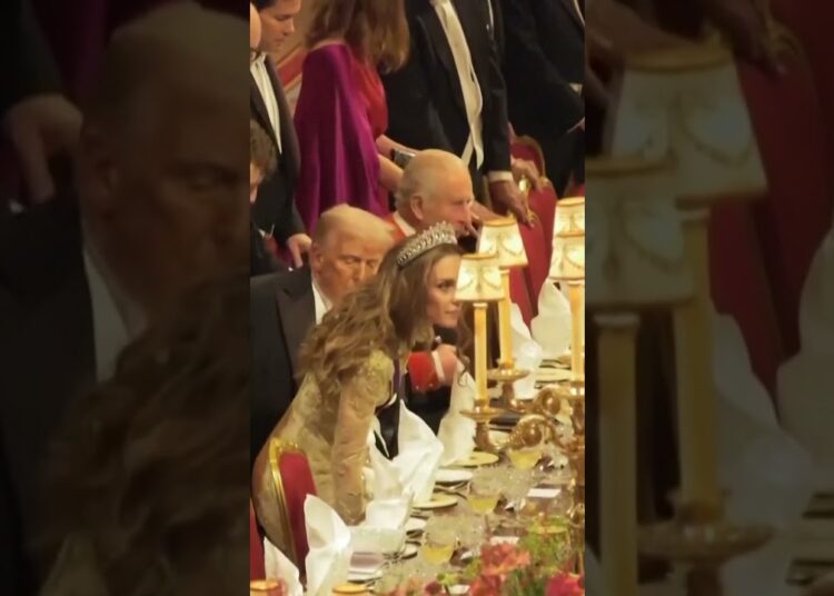 El lujoso banquete de Donald Trump con la realeza británica