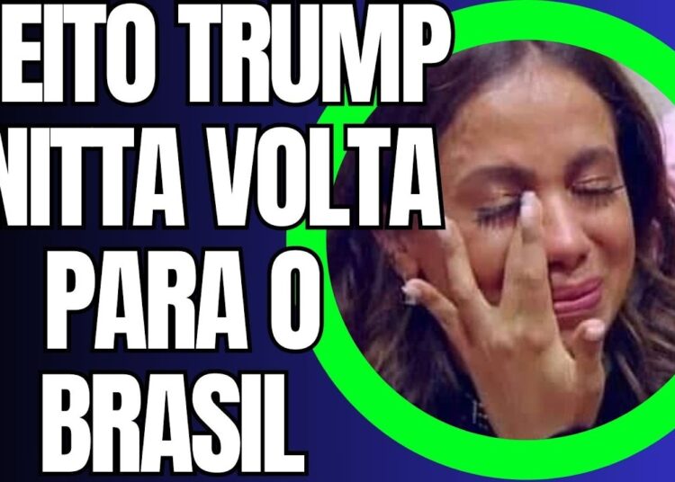 Anitta FOGE de Trump e volta para o Brasil pianinha
