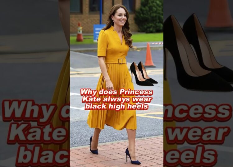 Why does Princess Kate always wear black high heels #kate #camilla #princesskate #queen #royal