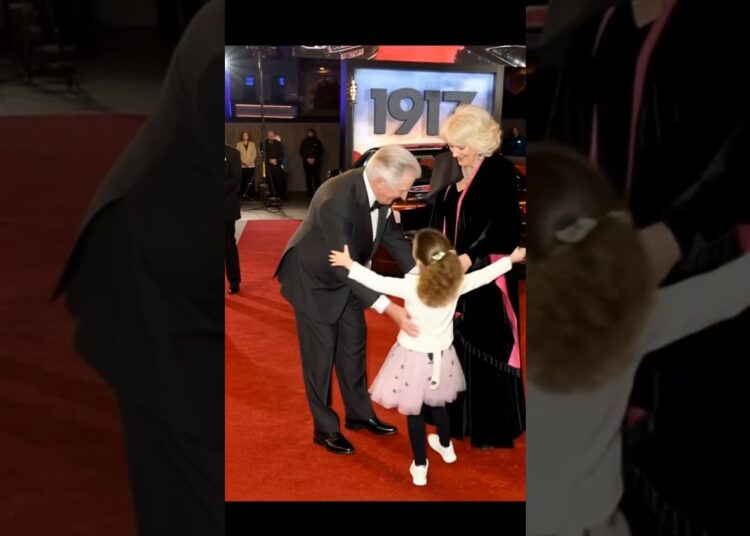Lilibet hug to his grandfather #britishroyalfamily #charles #camilla #royal #lilibet