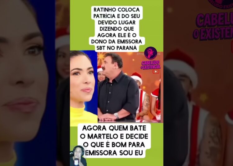 🚨 Ratinho dá recado DIRETO pra Patrícia no SBT 😱👊 Quem manda agora sou EU! #shorts #fofoca #famosos