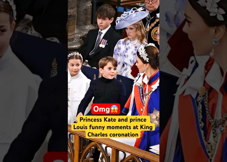 Princess kate & Prince Louis funny dance at king Charles iii coronation 2022 #shorts #katemiddleton