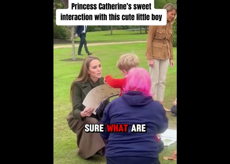Princess Catherine’s sweet interaction with this cute little boy