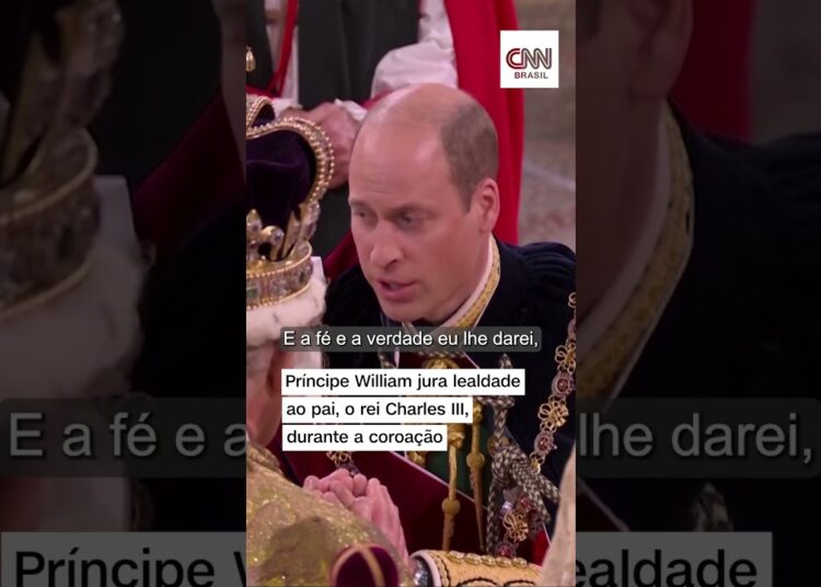 #Shorts – Príncipe William jura lealdade ao pai, o rei Charles III, durante a cerimônia de coroação