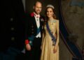 A Golden Night: William & Kate Shine at the Palace#royalvogue #royalfamily