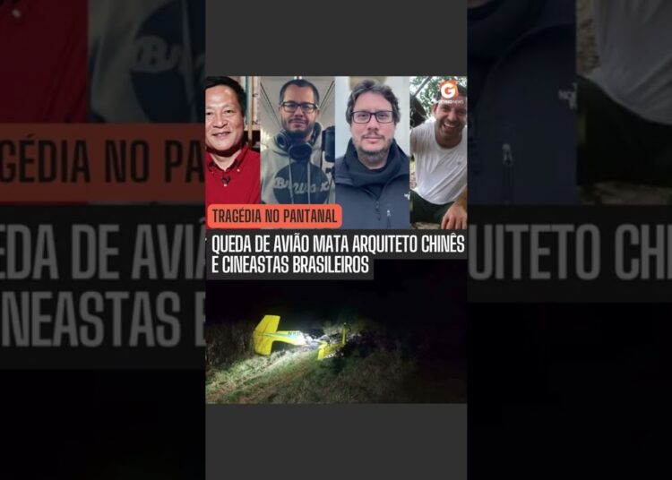 Acidente aéreo deixa quatro mortos em MS; arquiteto chinês e cineasta brasileiro estão entre vítimas