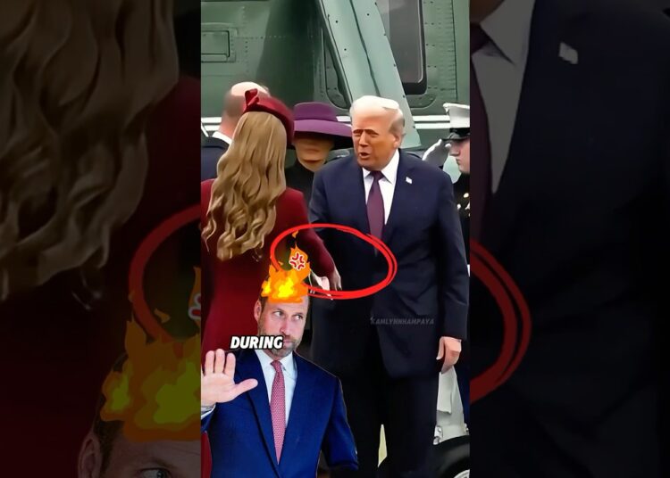 Did you notice how Trump’s 3 actions during his meeting with the royal #shorts #celebrity #trump