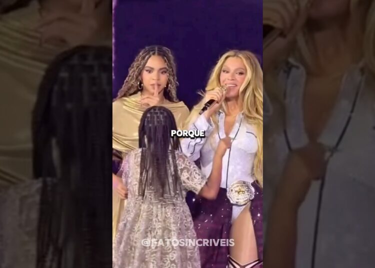 Blue Ivy sempre impede Rumi de abraçar Beyoncé no palco!#curiosidades #noticias #brazil