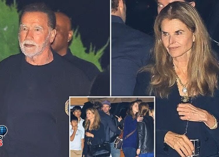 😳 Arnold Schwarzenegger & Maria Shriver Reunite After Divorce Joke! | Family Dinner Drama