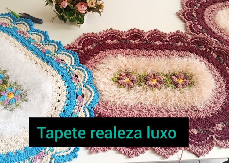 ✨🧶 Tapete Econômico Realeza luxo ✨#empreendernoartesanato #crochet