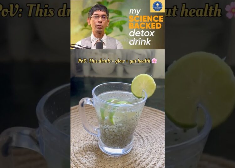 Celebrity Nutritionist Detox Recipe 🥤 Ryan Fernando’s Morning Secret #shorts #detoxdrink