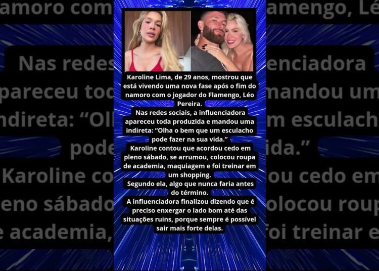 KAROLINE FALA APÓS TÉRMINO