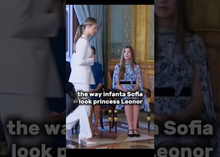 Princess Leonor and infanta Sofia #princessleonor#infantasofia #viral#shorts#edits#spain