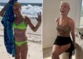 A estrela de 'Shark Tank' Barbara Corcoran, 76, rochas de biquíni verde