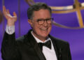 Após o pós-cancelamento de Stephen Colbert, Emmy Win, o elogio do tapete vermelho de sua esposa é ainda mais significativo