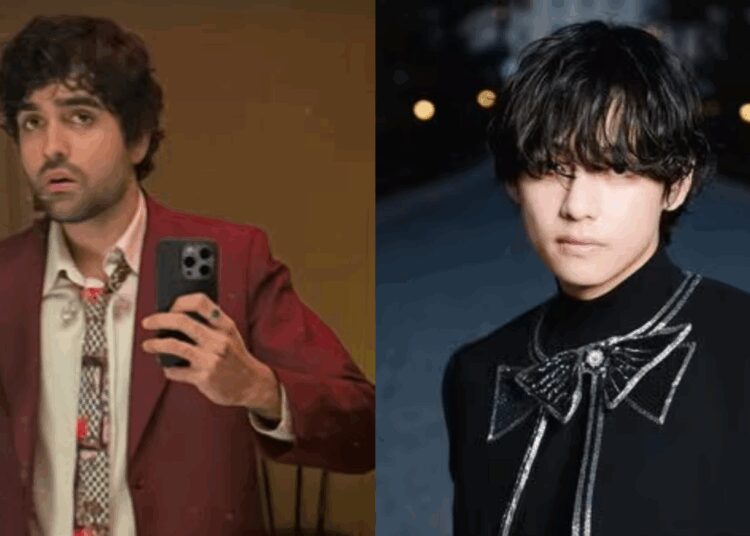 BTS v ganha novo exército! Taehyung canta o cantor indiano Dhruv Sharma's Song Double Take On Live, o último segue a estrela do K-pop | coreano