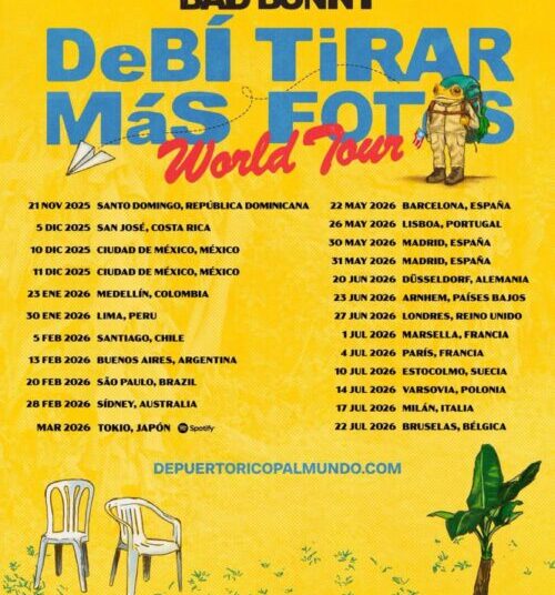 Bad Bunny anuncia a turnê mundial de Deb Más de Fotos 'de Fotos »