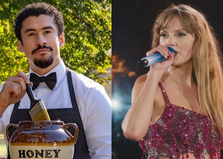 Bad Bunny compartilha uma visão engraçada de Taylor Swift, elogiando seu desempenho em Happy Gilmore 2
