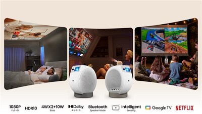 Benq lança projetor de teto LED GV32 para entretenimento doméstico all-in-one, agarrar e ir para casa