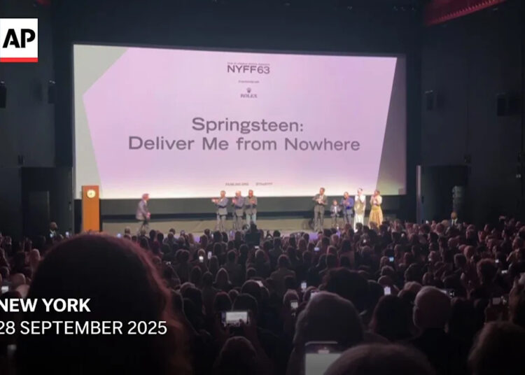 Bruce Springsteen se apresenta na estréia da NYFF