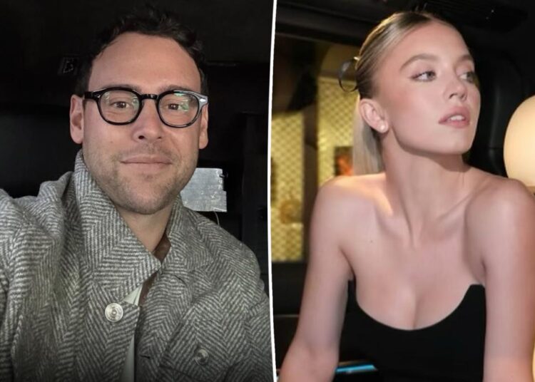 Casal improvável Sydney Sweeney e Scooter Braun visto na noite da noite no ponto de vista do Favor de celebridade
