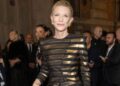 Cate Blanchett Look Formal Exsudes 'Star Aura' em Giorgio Armani Show Fotos