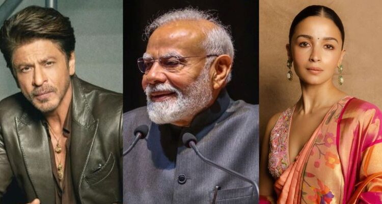Celebridades O PM da liderança de PM Modi, estendendo os desejos de aniversário