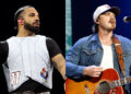 Drake usa jaqueta com o rosto de Morgan Wallen nas costas