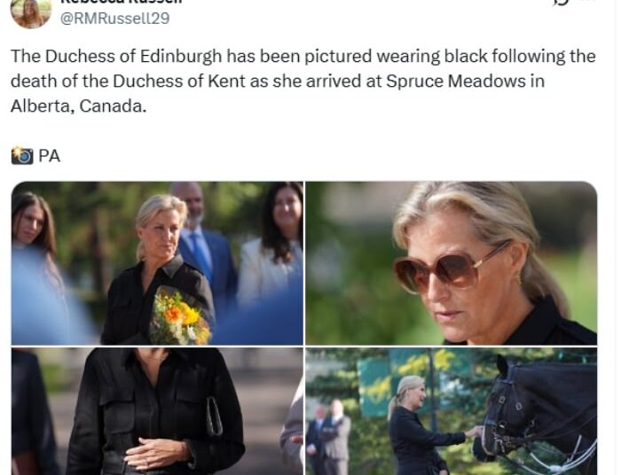 Duquesa Sophie se lembra de Duquesa de Kent tardia durante a viagem real canadense