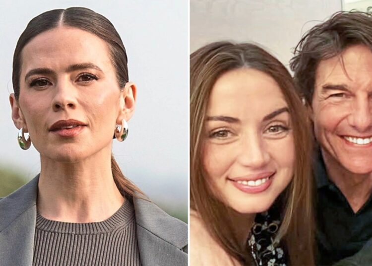 Hayley Atwell alertando Tom Cruise para 'pisar cuidadosamente' em novo relacionamento com Ana de Armas - Globe Magazine