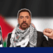 Javier Bardem entre celebridades pedindo a Israel que acabasse com o 'genocídio' em 2025 Emmys