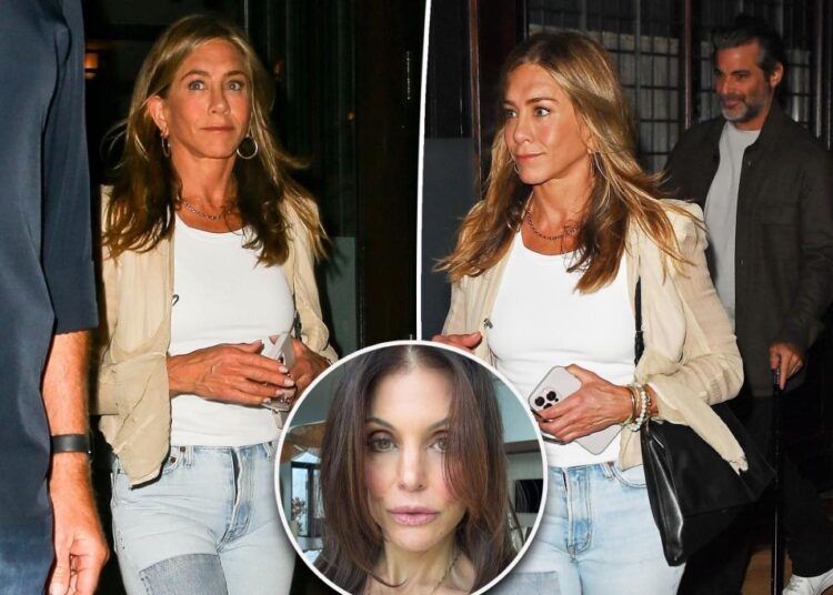 Jennifer Aniston e o namorado Jim Curtis têm a noite de Nova York depois de Bethenny Frankel revela que ele namorou primeiro