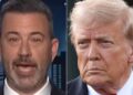 Jimmy Kimmel rasga a reivindicação de Trump sobre a 'retórica'