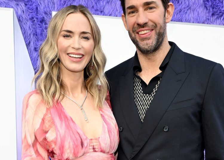 John Krasinski, Emily Blunt no Us Open com filhas