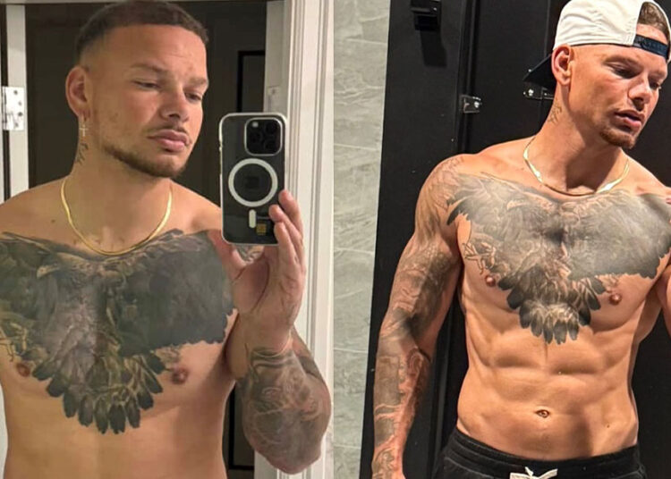 Kane Brown posta a transformação de fitness de 5 meses de capota de mandíbula antes da turnê