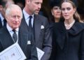 Kate Middleton, foto do rei Charles no funeral real de Katharine