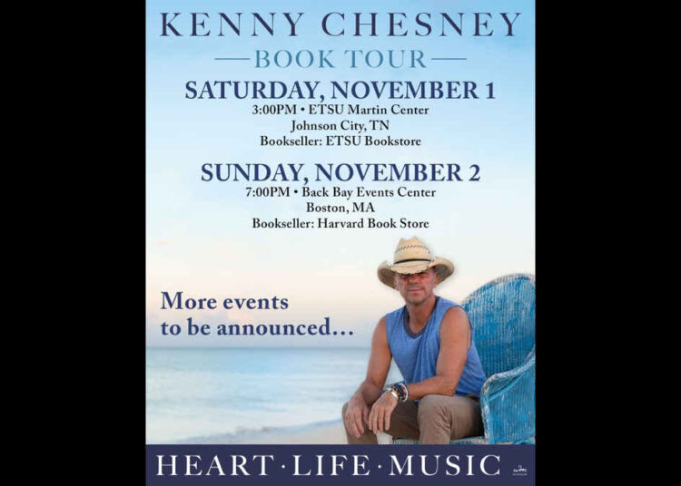 Kenny Chesney lançando eventos especiais de 'Heart Life Music' :: antimusic.com