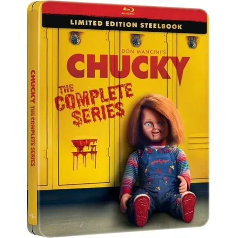 Lançamentos completos de TV Chucky no Blu-ray esta semana com um siderúrgico colecionável