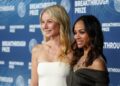 Gwyneth Paltrow, à esquerda, e Zoe Saldaña
